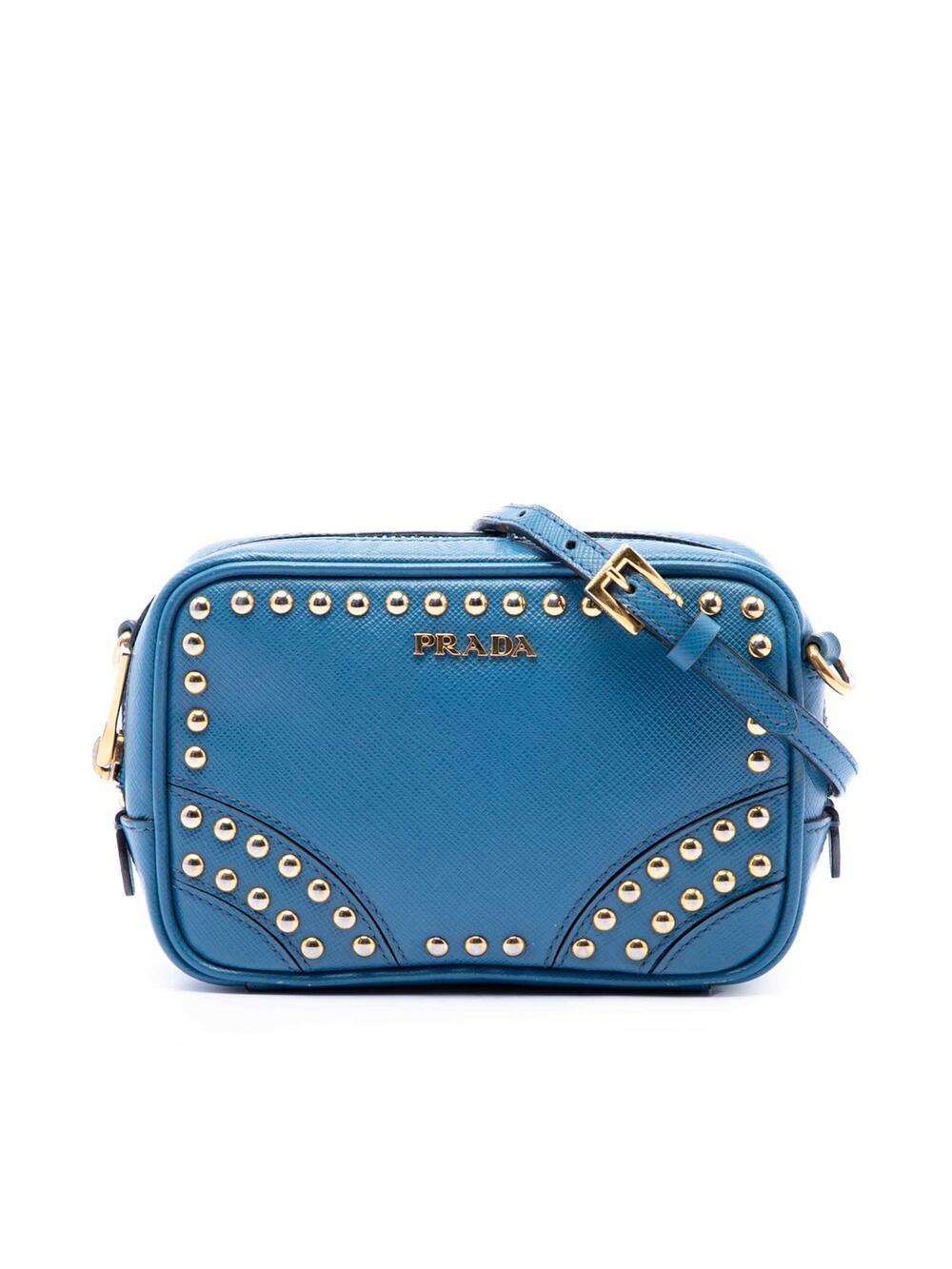 Prada Studded Saffiano Camera Bag Pre- #341482P62B